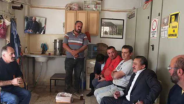 Başkan Tutal taş ocağı personelini ziyaret etti