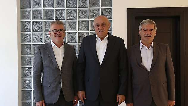 Başkan Ustaoğlu'ndan Erkoyuncu'ya hayırlı olsun ziyareti