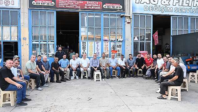 Başkan Ustaoğlu sanayi esnafı ile buluştu