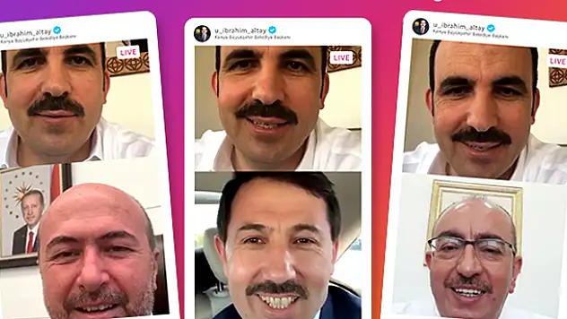 Başkanlar canlı yayında Konyalılarla bayramlaştı