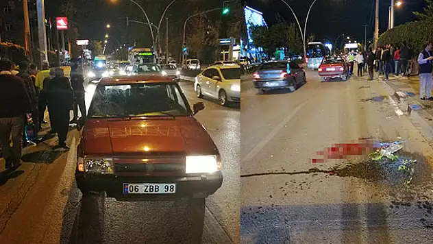 Başkent'te otomobilin çarptığı kadın ağır yaralandı