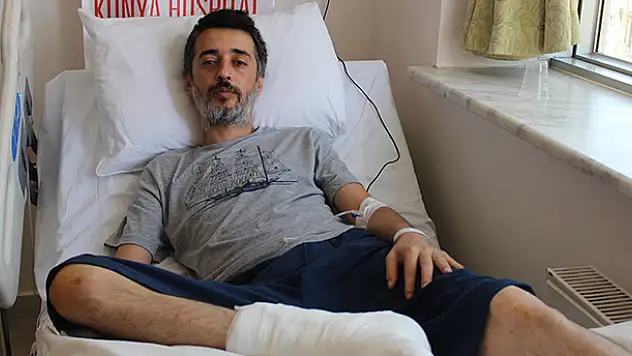 Basketbol oynarken kırılan topuğu ameliyatla tedavi edildi