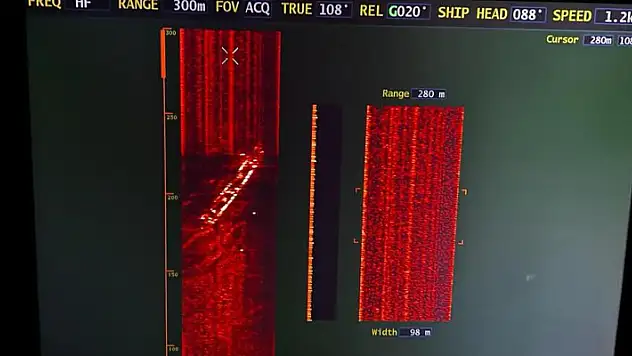 Batan kuru yük gemisi 51 metre derinlikte görüntülendi
