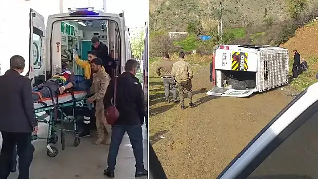 Bayram alışverişine giden köy servisi şarampole devrildi: 10 yaralı
