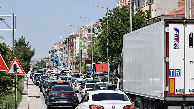 Bayram tatili dönüşünde Konya'da yoğunluk yaşanıyor