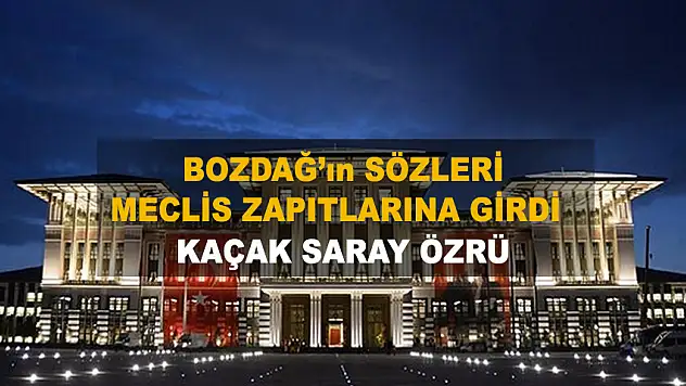 Bekir Bozdağ'dan AK Saray özrü