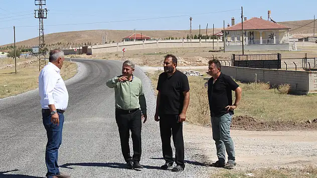 Belediye Başkanı Günaltay, yapımı tamamlanan Sülüklü-Cihanbeyli kara yolunu inceledi