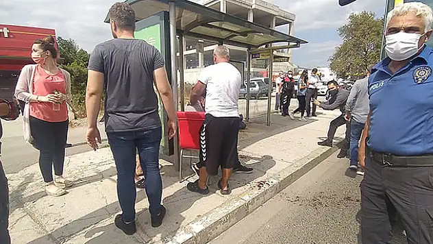 Belediye otobüsünde maske kavgasında kan aktı