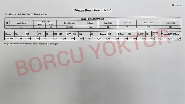 Konyalı belediyeden borç açıklaması