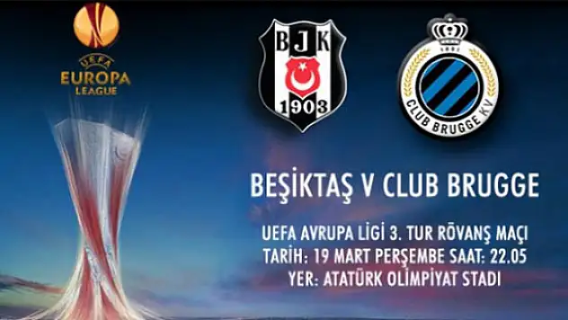 Beşiktaş-Club Brugge maçı hangi kanalda?