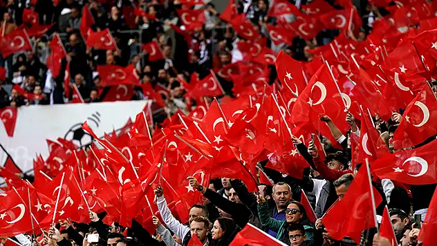 Beşiktaş- Konyaspor maçında Cumhuriyet Bayramı coşkusu