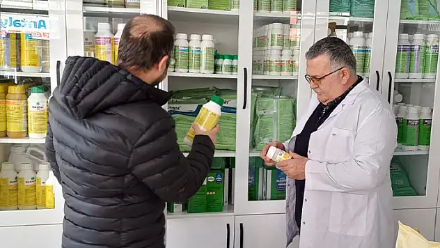 Beyşehir'de bitki koruma ürünü satışı yapan bayiler denetlendi

