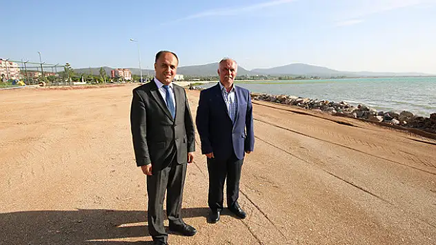Beyşehir'de çocuklara özel plaj