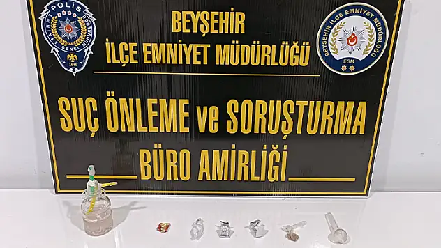 Beyşehir'de düzenlenen uyuşturucu operasyonunda 2 şüpheli yakalandı
