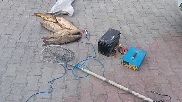 Beyşehir'de elektrik akımıyla balık avına 4 bin 650 lira ceza