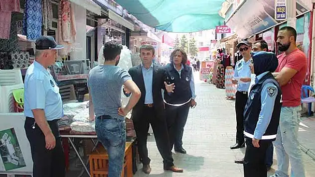 Beyşehir'de Esnafa 'Kaldırım İşgallerine Son Verin' Çağrısı