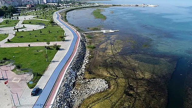 Beyşehir'de göl kıyısına bisiklet ve yürüyüş yolu yapıldı