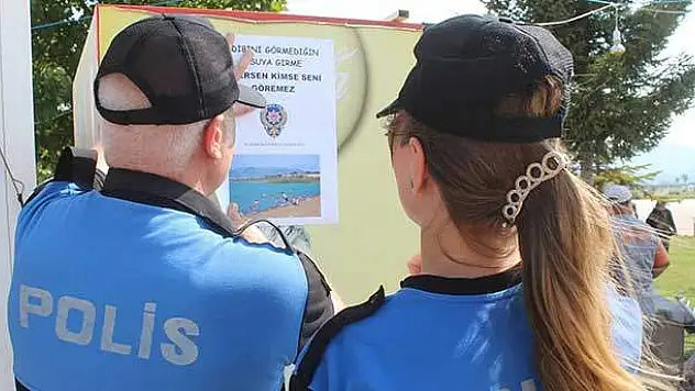 Beyşehir'de polis vatandaşları boğulma olayını karşı uyardı