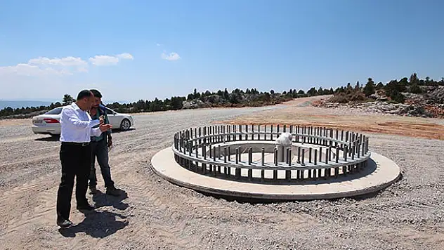 Beyşehir'de rüzgar türbini enerji santrali kuruluyor