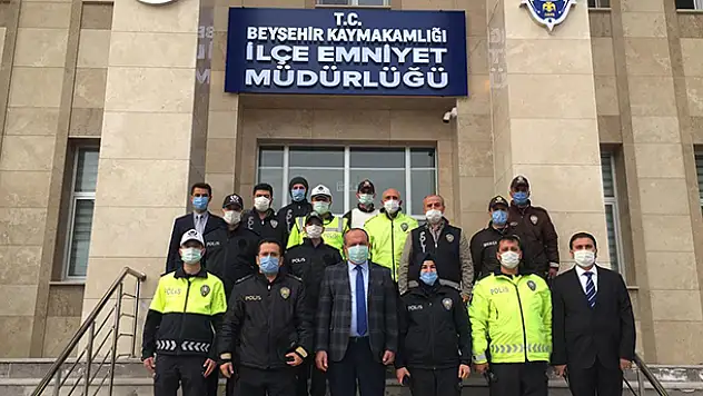 Beyşehir'de üstün başarı gösteren polis teşkilatı mensupları ödüllendirildi