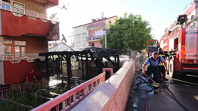 Beyşehir'de yangın