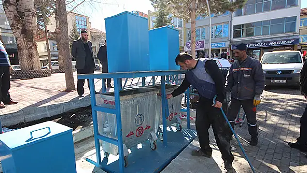 Beyşehir'de yer altı çöp konteyneri uygulaması yaygınlaşıyor