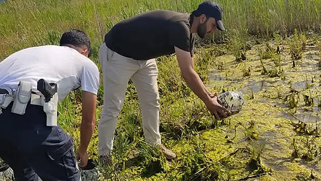 Beyşehir Gölü'nde yasa dışı sülük avı yapan 2 kişi yakalandı
