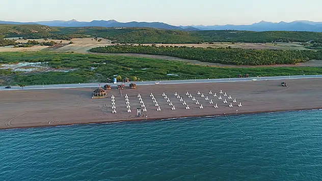 Beyşehir Gölü'ndeki Karaburun Plajı hizmete açıldı