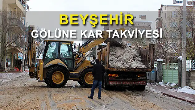Beyşehir gölüne kar takviyesi