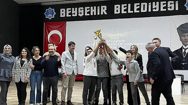Beyşehir'de bilgi yarışması ilçe birincisi belli oldu