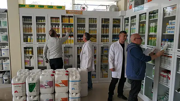 Beyşehir'de bitki koruma ürünü bayilerine sıkı takip

