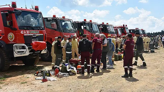 Beyşehir'de orman yangınlarına karşı eğitimler sürüyor