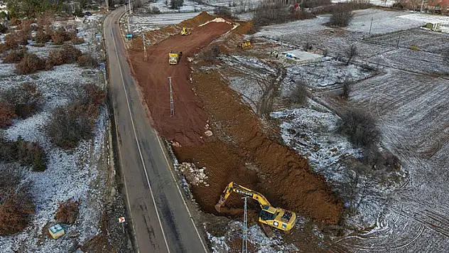 Beyşehir'de Üzümlü – Üstünler çevre yolu çalışması başladı