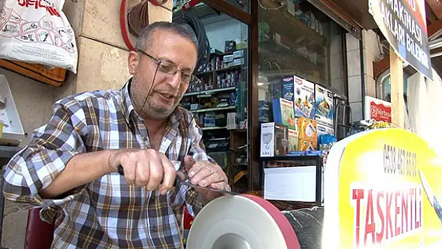 Bıçak bileme ustalarından 'sabit esnafa gidin' uyarısı
