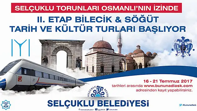Bilecik-Söğüt kültür turu kayıtları başladı