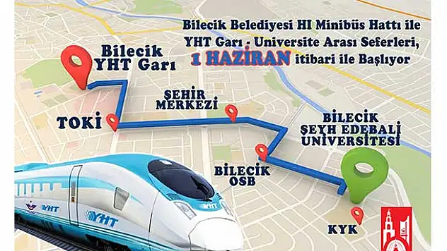 Bilecik'te YHT Heyecanı