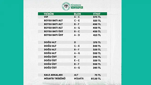 Biletler satışa çıkıyor
