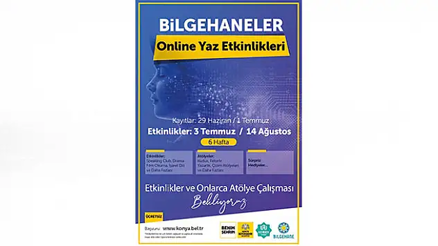 Bilgehaneler yaz etkinliklerini uzaktan eğitimle yapacak