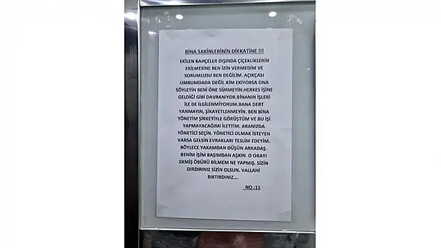 Bina yöneticisinin güldüren isyanı: 'Yakamdan düşün, vallahi bıktırdınız'
