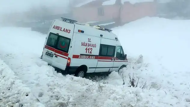 Bingöl'de ambulans buzlanma nedeniyle yoldan çıktı: 5 yaralı
