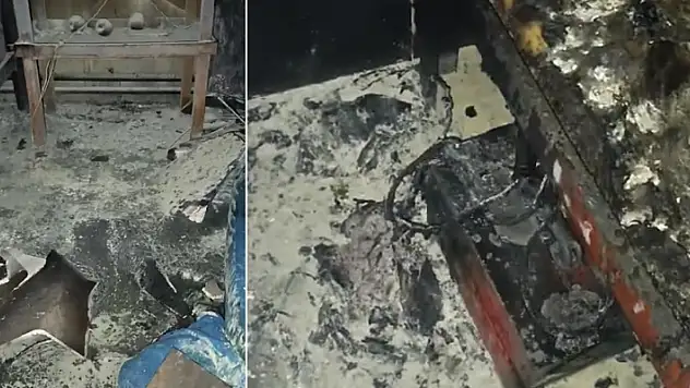 Bingöl'de işçilerin kaldığı konteynerde yangın: 1 ölü
