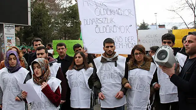 Bingöl'de öğrenciler açlık grevi başlattı