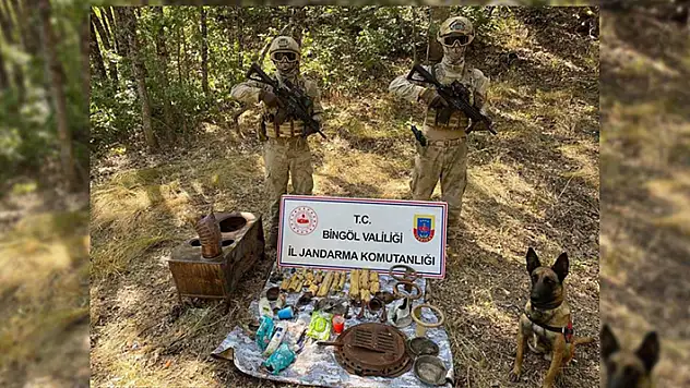 Bingöl'de terör örgütü PKK/KCK'ya ait sığınak bulundu

