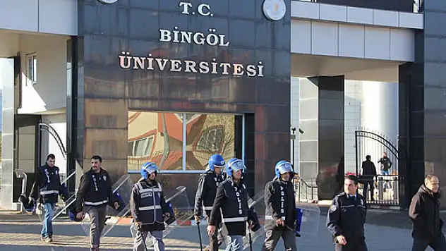 Bingöl Üniversitesi'nde izinsiz gösteri