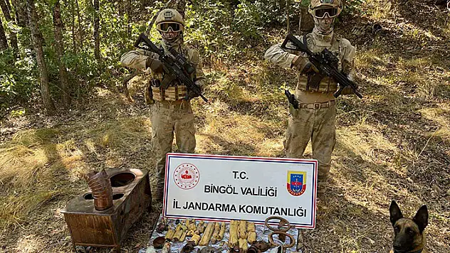 Bingöl'de PKK'lı teröristlerin kullandığı 8 odalı sığınak kullanılamaz hale getirildi
