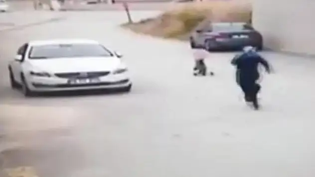 Bir annenin yüreğinin ağzına geldiği an!