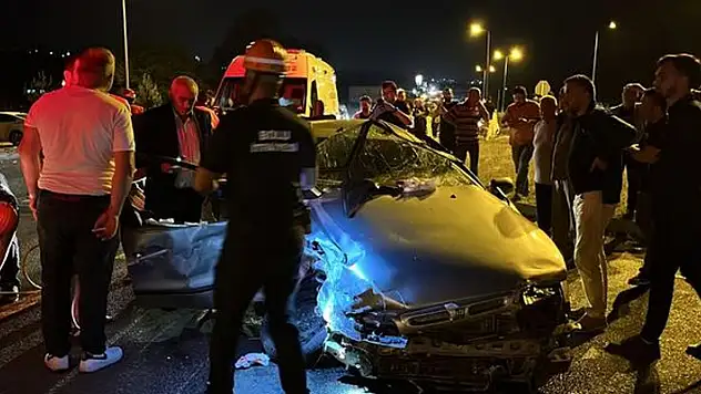 Bolu'da 2 otomobilin çarpıştığı kazada 4 kişi yaralandı
