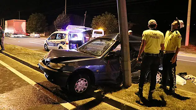 Bolu'da trafik kazası: 1 yaralı