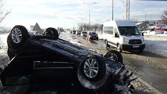 Bolu'da trafik kazası: 1 yaralı