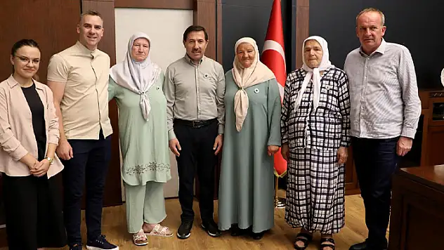 Bosnalı şehit annelerinden Başkan Kılca'ya ziyaret 